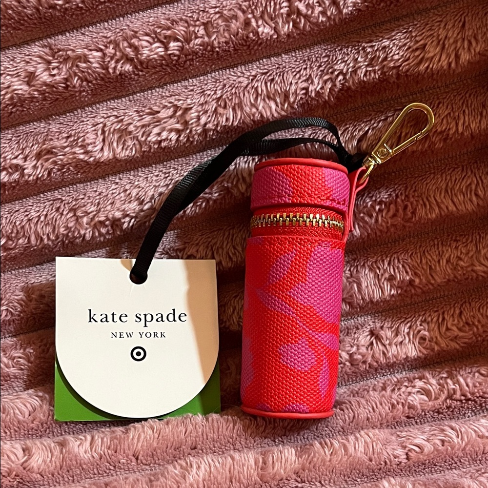 Kate Spade Vibrant Pink and Red Lipstick Case
